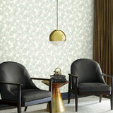 DD3745 Ginkgo Toss Wallpaper Green York Wallpaper