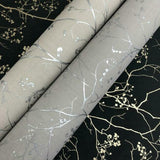 DD3811 Luminous Branches Black Gold Wallpaper