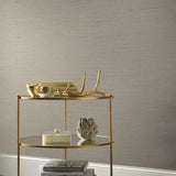 DD3832 Ribbon Bamboo Taupe Silver Wallpaper
