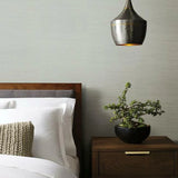 DD3833 Ribbon Bamboo White Silver Wallpaper