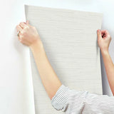 DD3833 Ribbon Bamboo White Silver Wallpaper