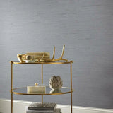 DD3834 Ribbon Bamboo Blue Silver Wallpaper 