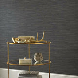 DD3835 Ribbon Bamboo Black Silver Wallpaper