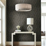 DE8818 Velocity Silver Charcoal Wallpaper