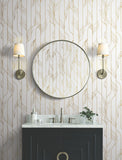 DF3301 Elemental Thread White Gold Wallpaper