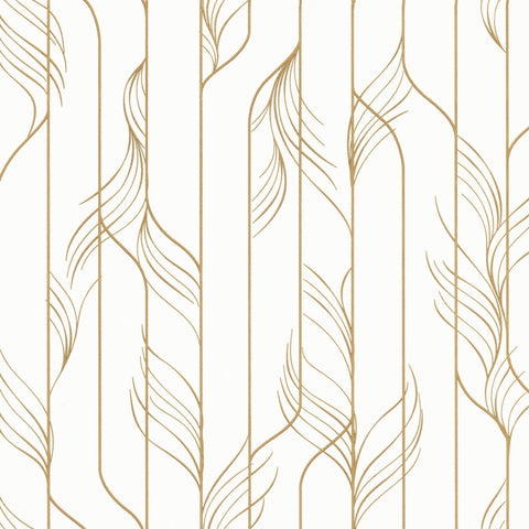 DF3301 Elemental Thread White Gold Wallpaper
