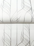 DF3302 Elemental Thread White Silver Wallpaper