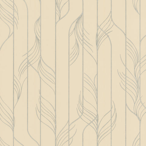 DF3303 Elemental Thread Neutral Pearl Silver Wallpaper