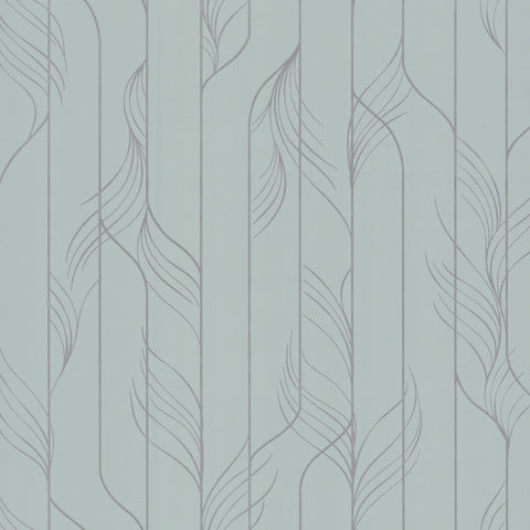 DF3304 Elemental Thread Blue Silver Wallpaper