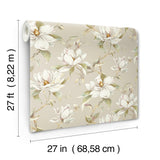 DF3312 Garden Jewels Linen Wallpaper