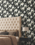 DF3313 Garden Jewels Black Wallpaper