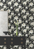 DF3313 Garden Jewels Black Wallpaper