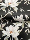 DF3313 Garden Jewels Black Wallpaper