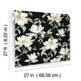 DF3313 Garden Jewels Black Wallpaper