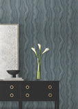 DF3321 Mineral Shimmer Denim Gold Wallpaper