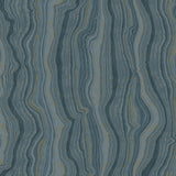 DF3321 Mineral Shimmer Denim Gold Wallpaper