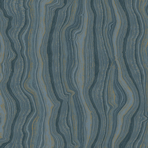DF3321 Mineral Shimmer Denim Gold Wallpaper