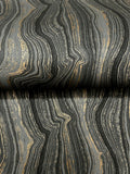 DF3326 Mineral Shimmer Black Gold Wallpaper