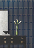 DF3329 Terrace Navy Wallpaper