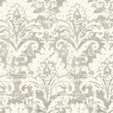 DF3333 Velvet Crush Damask Soft Neutral Pearl Wallpaper