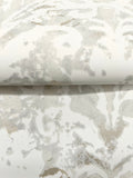 DF3334 Velvet Crush Damask Cream Pearl Wallpaper
