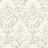 DF3334 Velvet Crush Damask Cream Pearl Wallpaper