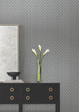 DF3338 Uptown Glam Charcoal Wallpaper