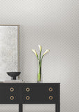DF3339 Uptown Glam White Wallpaper