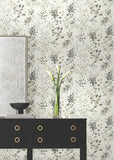 DF3342 Spring Whispers Charcoal Wallpaper 