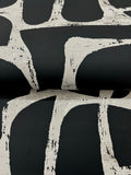 DF3352 Craftsman Geometric Black Wallpaper