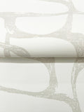 DF3353 Craftsman Geometric White Soft Grey Wallpaper