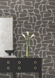 DF3355 Craftsman Geometric Mocha Wallpaper