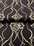 DF3371 Pirouette Black Gold Wallpaper