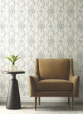 DF3373 Pirouette White Silver Wallpaper