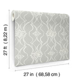 DF3374 Pirouette Grey Wallpaper 