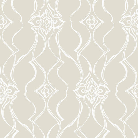 DF3375 Pirouette Beige Wallpaper