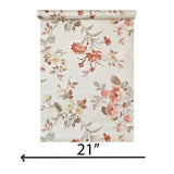 DK70701 Floral disstessed pattern beige cream red peony roses flowers wallpaper
