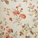DK70701 Floral disstessed pattern beige cream red peony roses flowers wallpaper
