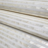 DL2920 Natural iridescent nacre shell pearl off white Stone Wallpaper Textured lines 3D