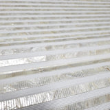 DL2920 Natural iridescent nacre shell pearl off white Stone Wallpaper Textured lines 3D