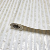 DL2920 Natural iridescent nacre shell pearl off white Stone Wallpaper Textured lines 3D