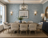 DL2922 Natural iridescent nacre shell pearl blue teal Stone Wallpaper Textured lines 3D
