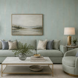 DL2933 Light green mint gold diamond lines natural Sisal Grasscloth textured Wallpaper