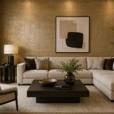 DL2962 Real Natural cork gold silver metallic foil textured eco Wallpaper