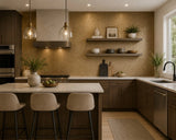 DL2962 Real Natural cork gold silver metallic foil textured eco Wallpaper
