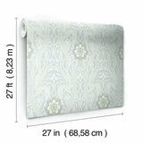 DM4991 Gatsby Damask Sky Wallpaper