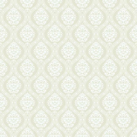 DM5025 Petite Ogee Beige Wallpaper