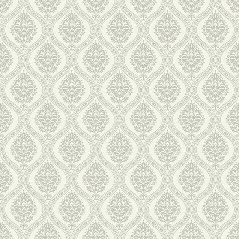 DM5027 Petite Ogee Light Taupe Wallpaper
