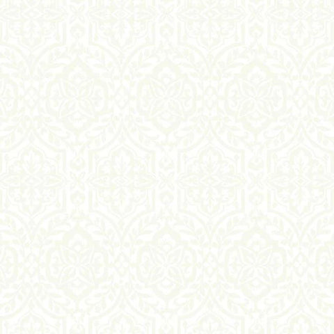 DM5032 Cathedral Damask White Wallpaper