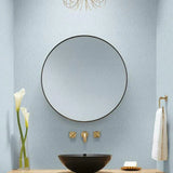 DM5033 Cathedral Damask Water Blue Wallpaper